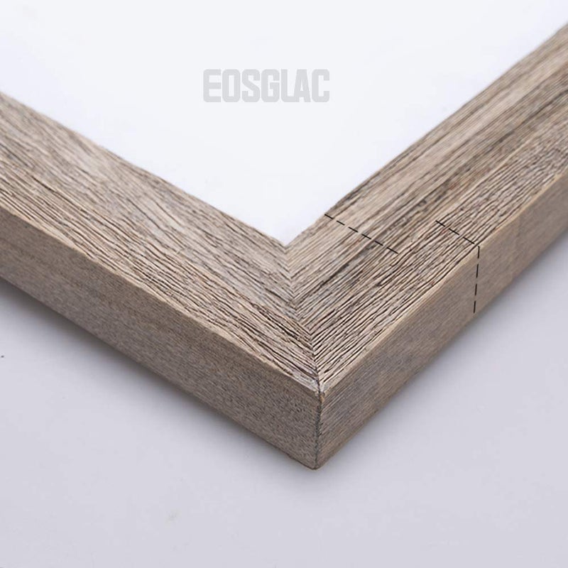 Eosglac Rustic 8.5x11 Picture Frame, Wooden Farmhouse Photo Frames, Handmade, Weathered Gray - Image 4